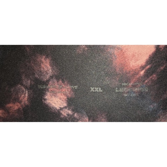 All in Motion Women's Tie-Dye Leggings XXL Black Pink High Waist w/ Pockets - Picture 2 of 3